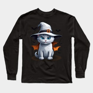 Halloween cute cat Long Sleeve T-Shirt